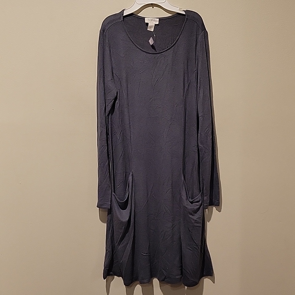 ❤️ NWT! LOFT OUTLET LOUNGE SOFT DRESS WITH POCKETS, SMALL